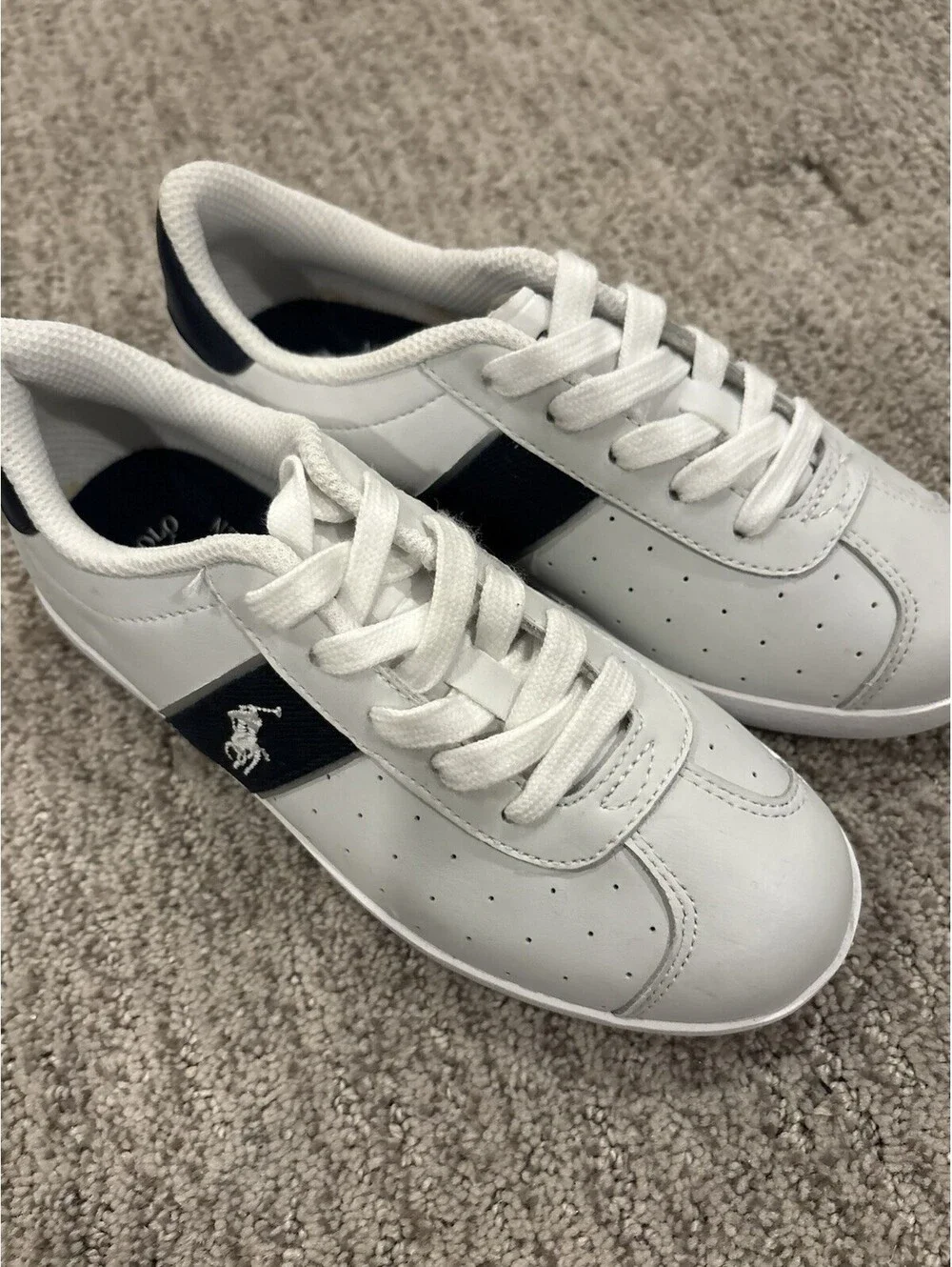 Polo Ralph Lauren Boys' Polo Court Vulc Sneakers (Youth) Size 13 New